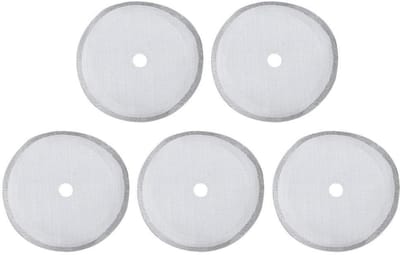 Dailygoods- Filterzeef 5 Stuks - Koffiefilterhouder - Roestvrij Staal - 3D-Verweven Gaas - Ultrafijn Gaas - Ideaal voor Koffieliefhebbers - Koffiefilter