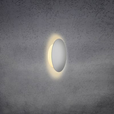 Escale Blade LED wandlamp, mat zilver, Ø 18 cm