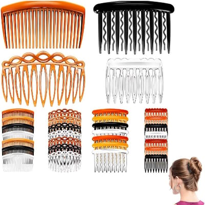 16 Stuks Stekkammen voor Haaraccessoires, Franse Twist Kammen