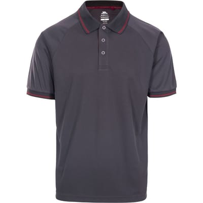 Trespass Heren Bonington Korte Mouw Actief Poloshirt (Donkergrijs)