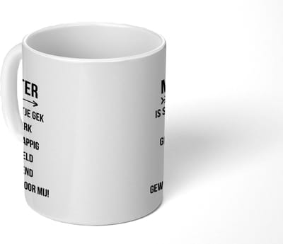 Mok - 275 ML - Koffiebeker geschenk - Mokken - Koffiemok - Koffietassen - Koffietas - Quote - Spreuken - Pijl - Theemok - Theemokken groot - Thee tas - Wil jij mijn peter zijn - Meter en Peter vragen - Peetoom cadeau - Metekind - Petekind