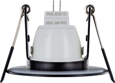 Integral Mini Inbouwspot Zwart IP65 | Zaagmaat 4.5cm | Voor MR11 GU4 of PAR11 GU10 Ø3.5cm