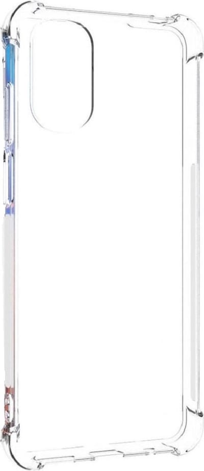 LuxeBass Siliconen hoesje geschikt voor Motorola Moto E32 - Transparant - Antishock - Bumper case - telefoonhoes - gsm hoes - telefoonhoesje