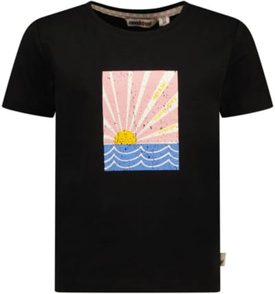 Moodstreet - SISLEY sunset T-shirt - Black - Maat 86-92