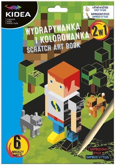 Kidea Game - Wydrapywanka en Kleurboek - 2 in 1 - Inclusief Rysik