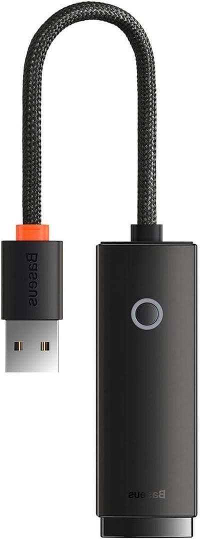 Ethernet Adapter - LAN Adapter USB - Internet Verbinding - 100 Mbps Snelheid - 10 x 5 x 3 cm