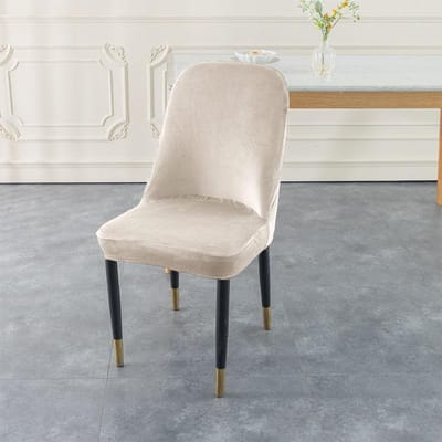 Verdikte Stoelhoes Elastische Boogvorm Vuilafstotende Eetkamerstoelhoes Voorkom Krassen door Katten Gemakkelijk te Verwijderen en Wassen Zonder Vervorming. 44*42*42cm gray