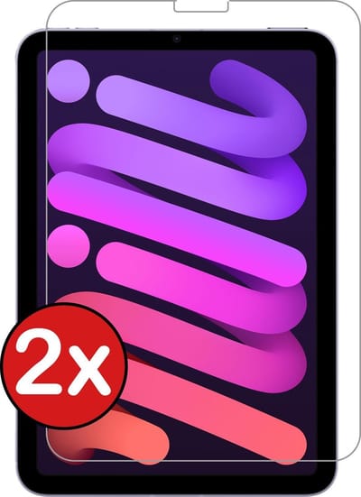 Screenprotector - 2 Stuks - Geschikt voor Apple iPad Mini 6 (2021) - 8.3 inch - 6e Generatie - Extra Sterk - Beschermglas - Gehard Glas - Tempered Glass - Screen Protector
