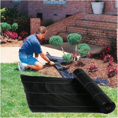Onkruiddoek - Wering Zeil - Tuinonderhoud - Waterdoorlatend - 60cm x 10m - Zwart
