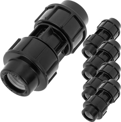 PrimeMatik - Pak van 5 eenheden van 20 mm 1/2" polypropyleen link voor irrigatiesysteem