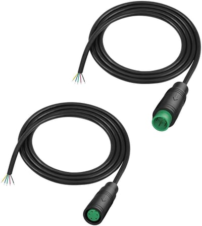 Allecto - Runcci-Yun 5-Pin Waterproof E-Bike Kabelset - 2 Stuks, 1m