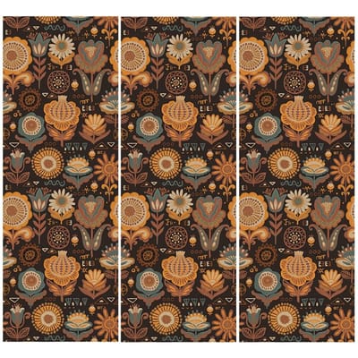 Schattig Bloemig Behang Zelfklevend Waterdicht Pvc Pauw Behang Slaapkamer Meubels Kast Retro Stickers Huisdecoratie (brown,44x300CM) bruin