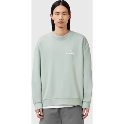 AllSaints Soleil Crew Slate Green Taglia: XS | Maglioni a maglia Outlet | Uomo | Verde