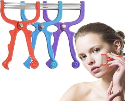 Drie Stuks Gezichtsepilator, Handmatige Haarverwijderaar, Draagbare Schoonheidstools voor Vrouwen, Ontharing, Huidverzorging, Pijnloze Epilatie