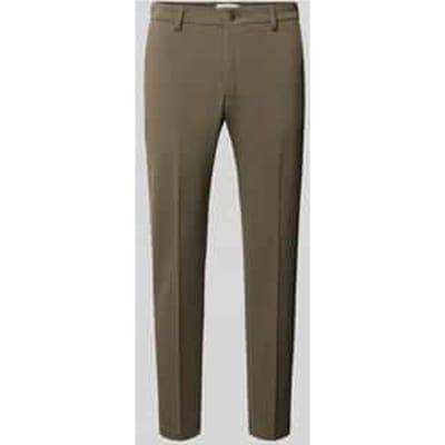 slim fit broek met persplooien model 'AJEND SMU'