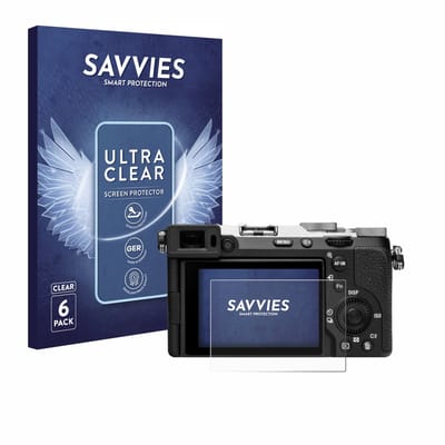 Savvies - Screenprotector voor Sony Alpha 7C II (ILCE-7CM2) - Folie Beschermfolie transparant 6 Stuks
