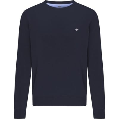 Fynch-Hatton Trui Ronde Hals Superfine Cotton Navy / male