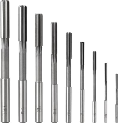 9-delige H7 rechtse vijl set HSS, 2-10mm boor voor houtbewerking en metaalbewerking, precisie bij het bewerken van gaten