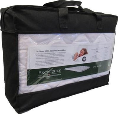 Excellence Katoenen Onderdeken - 100% Katoen - Tweepersoons - 143x210 cm - Wit