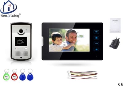 Home-Locking complete deur intercom/videofoon met 1 binnen paneel.DT-2200-1-1