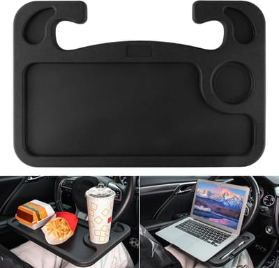 BOTC Bureau voor op het Autostuur - Multifunctionele - Autostoel Tafeltjes om aan te eten - Console voor Boven het Stuur - Zwart
