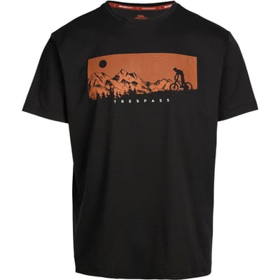 Trespass Heren Nellow Biker T-Shirt (Zwart)
