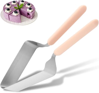1 stuk - Driehoekige taartklem van roestvrij staal - Taartsnijder met dubbele handgreep - Taartsnijder - Taartschep - Voor thuis, keuken, bruiloft, feest