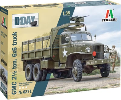 Italeri Modelbouwpakket Militaire voertuigen - 6271 GMC 2 1/2 Ton. 6x6 Truck -D-Day 80th Anniversary- Plastic - 1:35 - Modelbouw