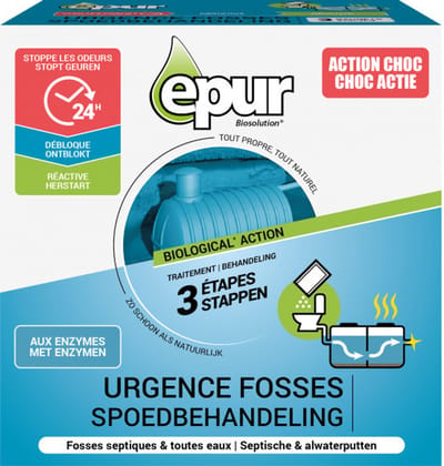 Epur biologische geurenstop 'Behandeling Shock 3 zakjes' 600 g
