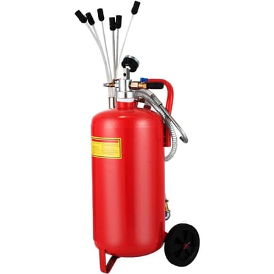 Extracteur d'huile 5 gallons/22,7 L, Extracteur pneumatique à air portable pour huile usagée de garage, Réservoir de vidange