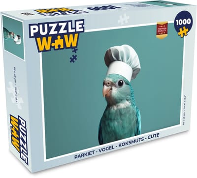 Puzzel Parkiet - Vogel - Koksmuts - Cute - Legpuzzel - Puzzel 1000 stukjes volwassenen