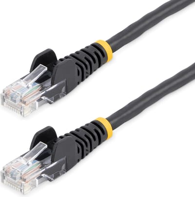 StarTech.com 5m Zwart Cat5e / Cat 5 Snagless Patch Cable 5 m - patch cable - 5 m - Zwart - Zwart - 5m