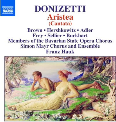 Andrea Lauren Brown, Sara Hershkowitz, Caroline Adler, Simon Mayr Chorus And Ensemble, Frank Hauk - Donizetti: Aristea - Cantata (CD)