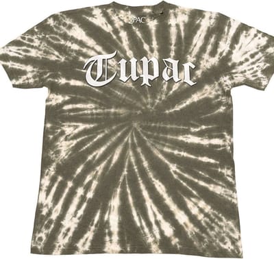 Tupac - Gothic Logo Heren T-shirt - S - Groen