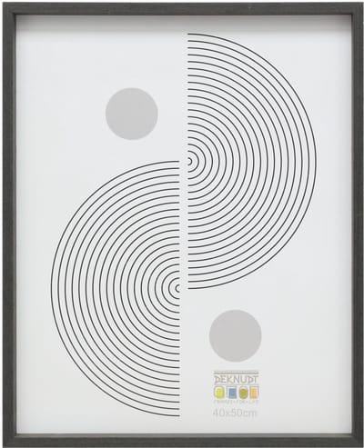 Deknudt Frames fotolijst - zwartgrijs - strak - hout - FSC Mix - 40x50