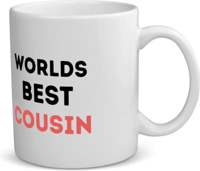 Akyol - worlds best cousin koffiemok - theemok - Neef - de beste neef - verjaardagscadeau - verjaardag - cadeau - cadeautje voor neef - neef artikelen - kado - geschenk - gift - 350 ML inhoud