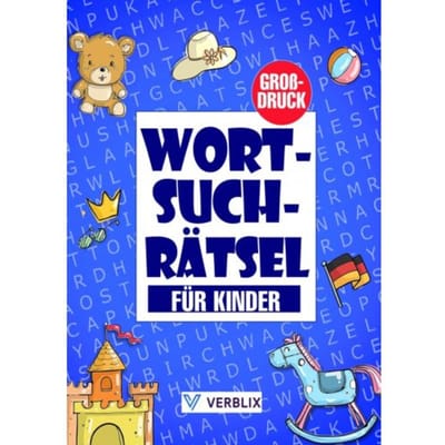 Wortsuchrätsel Für Kinder - Verblix Press