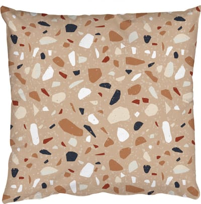 Sierkussens - Kussentjes Woonkamer - 50x50 cm - Terrazzo - Patroon - Kleurrijk - Oranje