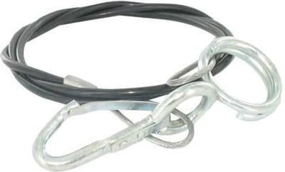 Rembreekkabel 100 cm | Breekkabel voor Aanhanger en Caravan | Veiligheidskabel | Kabel rem aanhanger
