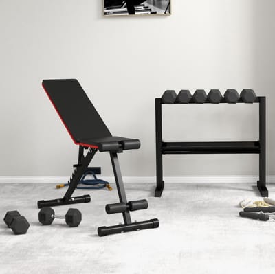 MEUNIQ zeshoekige dumbbellset 2 x 8 kg met anti-rol ontwerp, gekartelde metalen handgrepen en rubberen coating, zwart, voor krachttraining thuis en in de sportschool