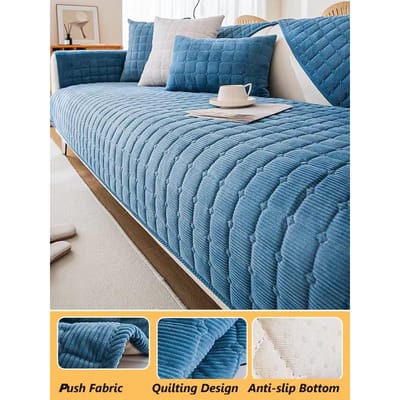 Épaissir en peluche housse de canapé européen universel canapé serviette couverture antidérapant canapé couverture canapé serviette pour salon décor 90x70cm 1pc