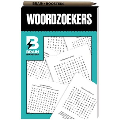 Brainbooster Puzzelboek - Woordzoekers - Interstat
