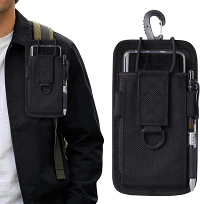 Heuptas voor mobiele telefoons met kaartsleuf, ideale telefoonhouder voor wandelen, bergbeklimmen en outdooractiviteiten, beschermende tas voor smartphones