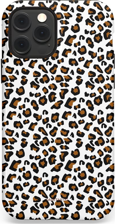 Casetastic Hoesje Geschikt voor Apple iPhone 12/12 Pro Magsafe - Stijlvolle Beschermende Duo-layer Case - Panter abstractie