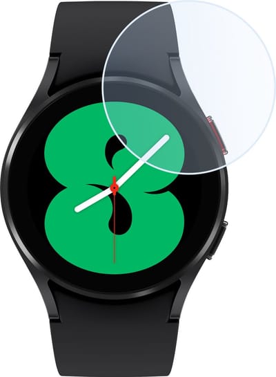 Screenprotector - Geschikt voor Samsung Galaxy Watch 4 44 mm - Sterk & Shockproof - Tempered Glass - Gehard Glas - Beschermglas Screen Cover - Bescherm Protector voor Smartwatch