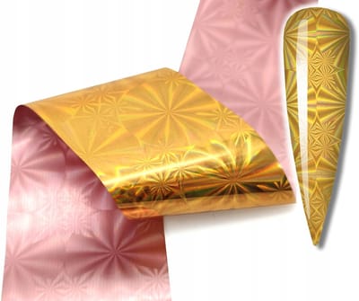 Frezarkowo Koła - Folie Transfer - Gouden Holografisch - 100cm x 4cm