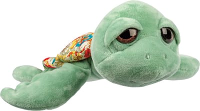 Suki Gifts pluche zeeschildpad Jules knuffeldier - cute eyes - lichtgroen - 24 cm - Hoge kwaliteit