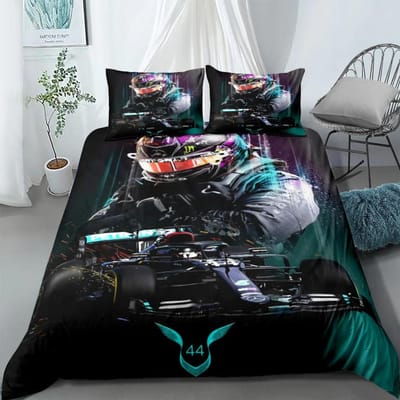 Housse de Couette Rallye Gt3 Ensemble King Queen Double Full Twin Simple Taille Ensemble de Linge de Lit Housse avec Taie d'Oreiller Personnalisé AU Single(140x210cm)