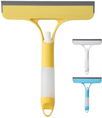 Dailygoods- Ruitenwisser 3-in-1 - Ruitenreinigerset met sproeier - Rubberen schraper - Borstel - Microvezeldoekjes - Verbeterde reinigingsefficiëntie - Glasreiniger