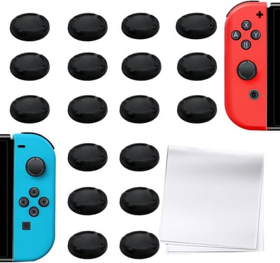 Set van 20 vervangende caps voor Steam Deck controller, silicone duimgrepen en analoge silicone covers voor betere grip en comfort